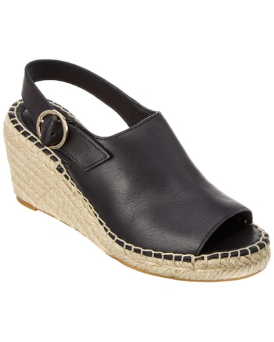 Shop Taryn Rose Winnie Leather Wedge Sandal In Nocolor