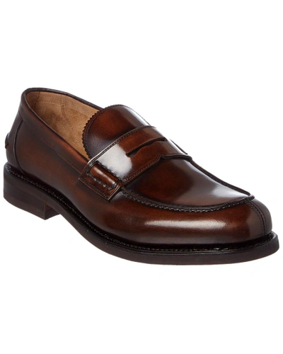 Shop Ferragamo Facundo Leather Penny Loafer In Brown