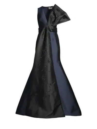 Shop Sachin & Babi Remi Ball Gown In Midnight Jet Black