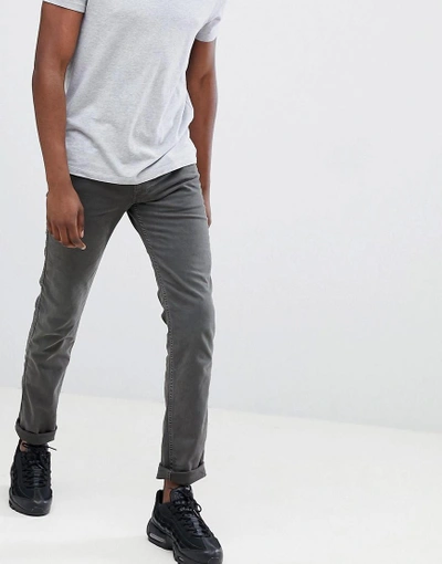 Shop Replay Anbass Slim Stretch Jeans In Dark Gray
