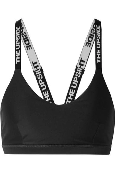 Shop The Upside Dance Stretch Sports Bra In Black