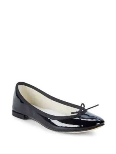 Shop Repetto Cendrillon Patent Leather Ballet Flats In Navy