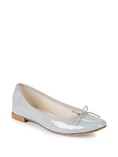 Shop Repetto Cendrillon Patent Leather Ballet Flats In Grey