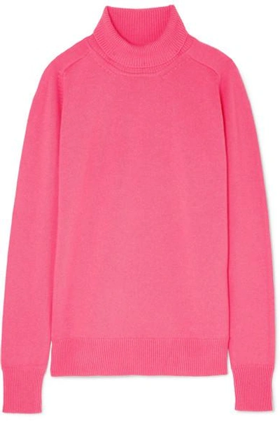 Shop Victoria Beckham Cashmere-blend Turtleneck Sweater In Pink