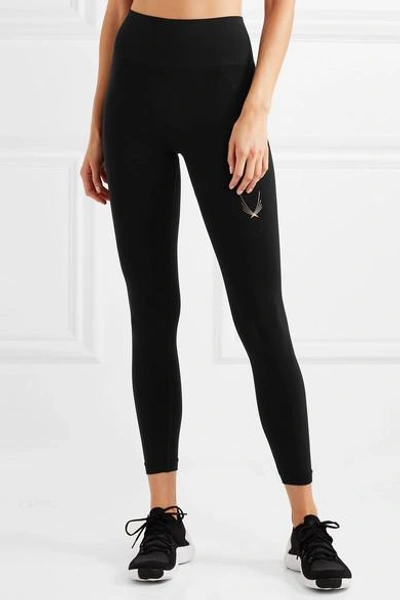 Shop Lucas Hugh Stretch Leggings In Black