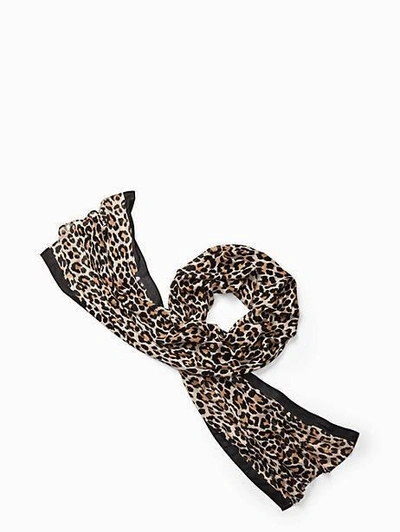 Shop Kate Spade Leopard Oblong In Black