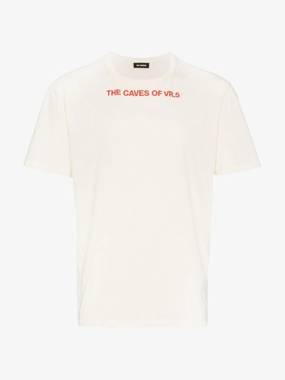 Shop Raf Simons Cave Print T-shirt In Nude/neutrals