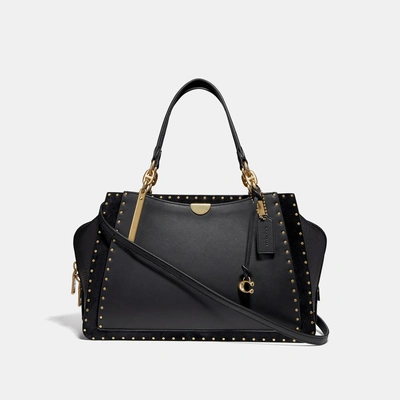 Shop Coach Dreamer 36 With Rivets In Black/brass