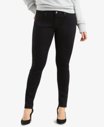 Shop Levi's Women's Curvy Skinny Jeans In Blackened Ash