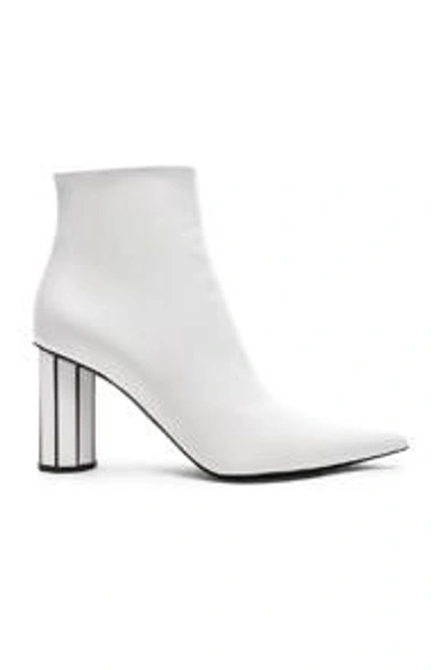 Shop Proenza Schouler Mirror Heel Ankle Boots In White