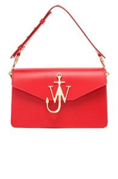 Shop Jw Anderson Logo Purse In Red
