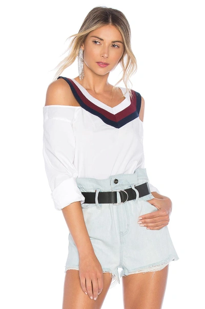 Shop Alexander Wang T Cold Shoulder Top In White