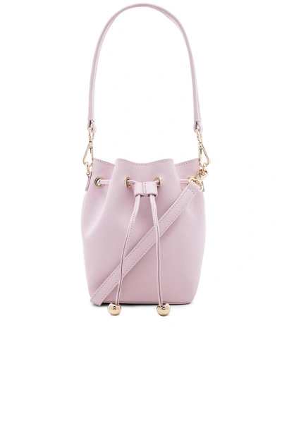 Shop The Daily Edited Mini Bucket Bag In Lavender