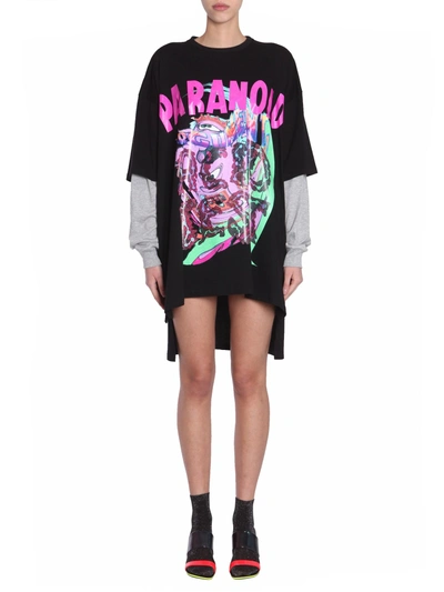 Shop Jeremy Scott Oversize Fit Dress In Black