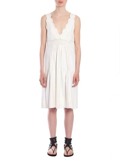 Shop Isabel Marant "wilby" Dress In Ivory