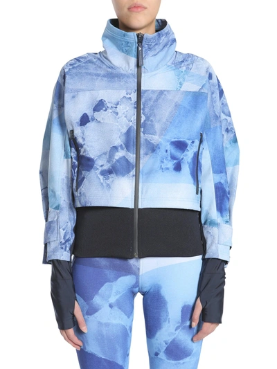 Shop Adidas By Stella Mccartney Run Trail Jacket In Blue