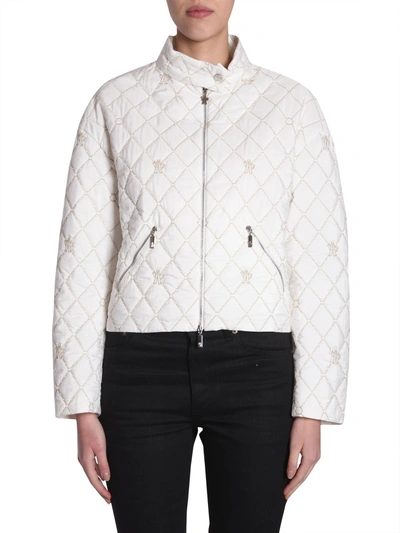 Shop Moncler "cabriole" Down Jacket In White
