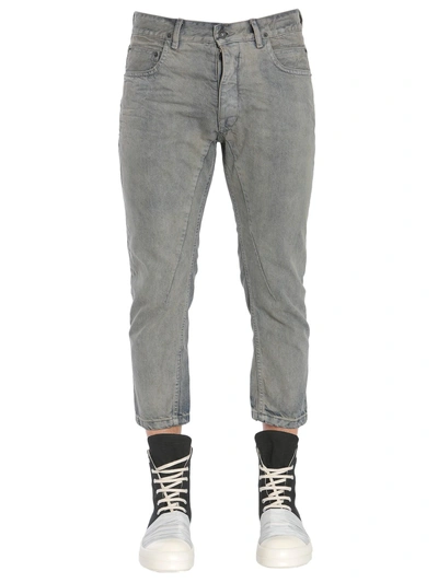 Shop Rick Owens Drkshdw Detroit Cropped Trousers In Grey