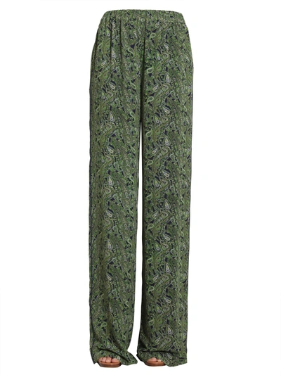 Shop Michael Michael Kors Pajama Trousers In Green