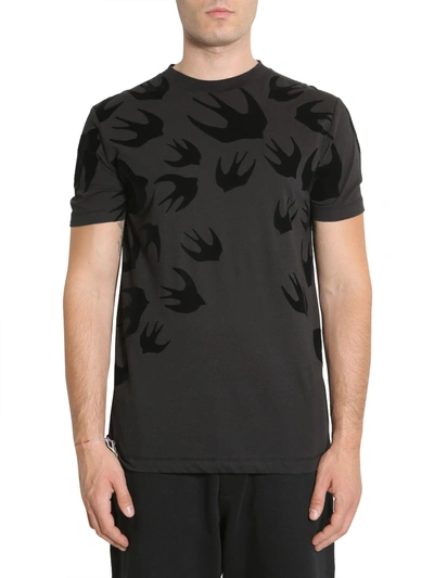 Shop Mcq By Alexander Mcqueen Round Collar T-shirt In Black