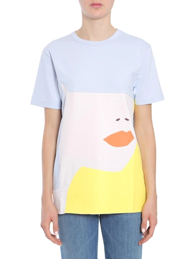 Shop Carven Oversize Fit T-shirt In Baby Blue