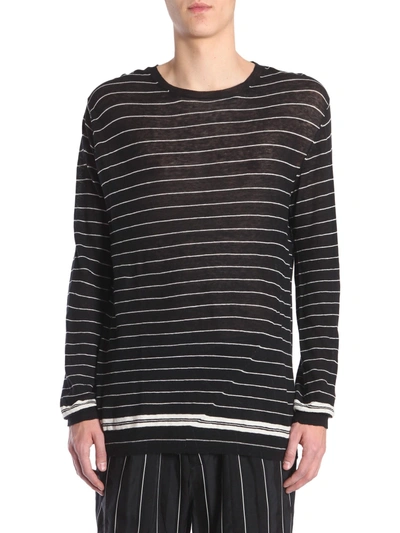 Shop Haider Ackermann Striped Sweater In Black