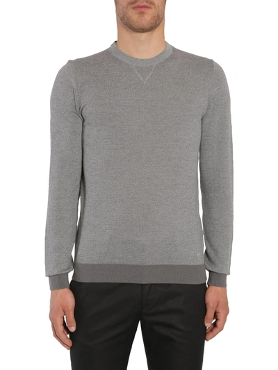 Shop Hugo Boss Slim Fit "t-mateo" Sweater In Grey