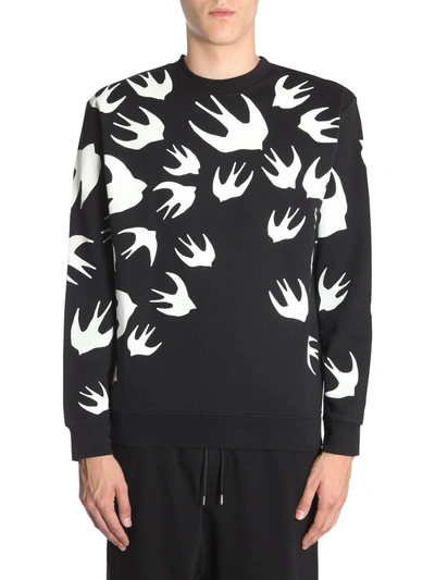 Shop Mcq By Alexander Mcqueen Round Collar Sweatshirt In Black