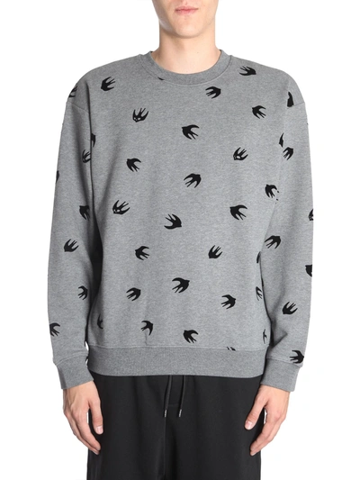 Shop Mcq By Alexander Mcqueen Oversize Fit Sweatshirt In Grey