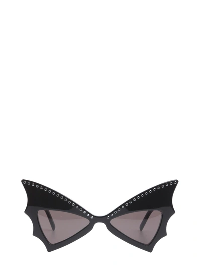 Shop Saint Laurent New Wave 241 Betty Bat Sunglasses In Black