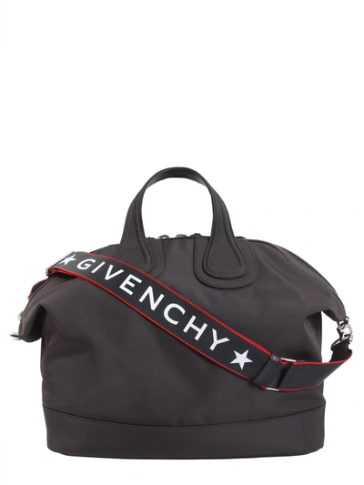 Shop Givenchy Nightingale Handbag In Grey