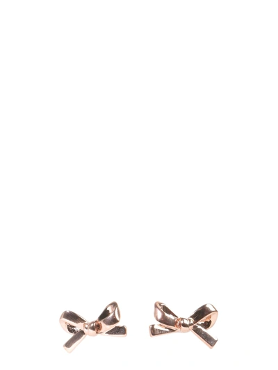 Shop Kate Spade Bow Earrings In Pink