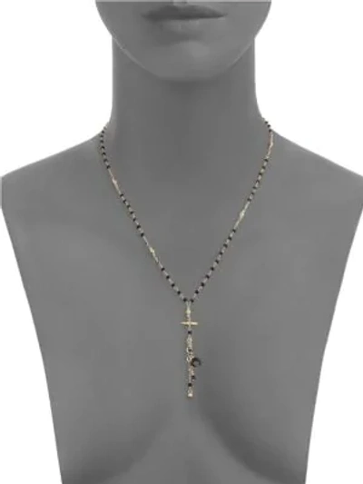 Shop Chan Luu Short Charm Necklace In Yellow Gold