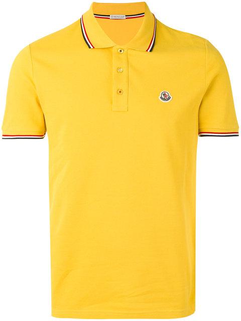 moncler polo yellow