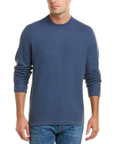 Shop Vince Crewneck Sweater In Blue