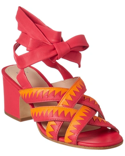 Shop Pour La Victoire Anisa Leather Sandal In Pink