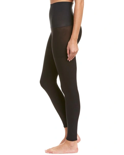Shop Commando The Eclipse Opaque Control Footless Tights In Black