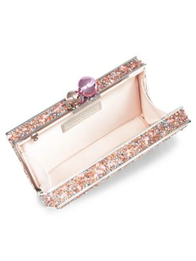 Shop Sophia Webster Clara Crystal Box Bag In Blush