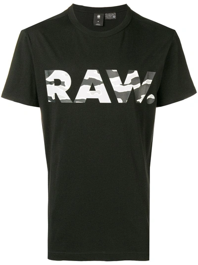 Shop G-star Raw Research Raw T-shirt - Black