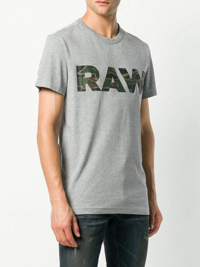 Shop G-star Raw Research Raw T-shirt - Grey
