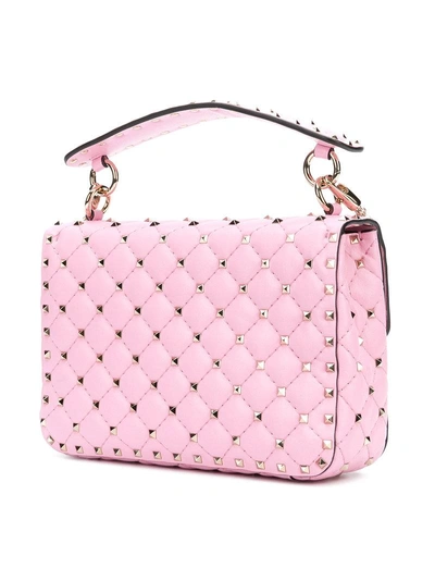 Shop Valentino Garavani Rockstud Spike Shoulder Bag - Pink