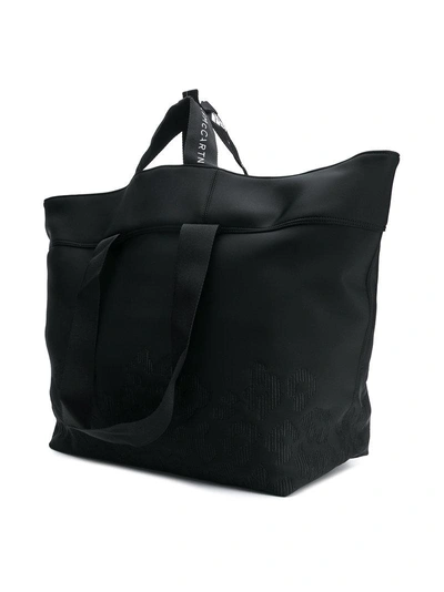 Shop Adidas By Stella Mccartney Logo Tote Bag In Black