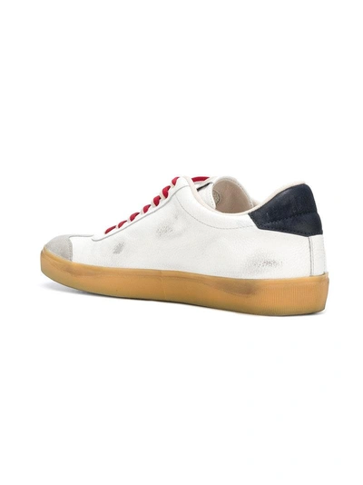 Shop Leather Crown Mlc79108 Sneakers In White