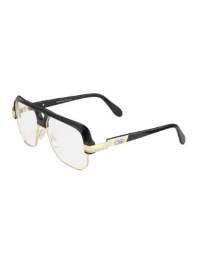 Shop Cazal Aviator Optical Glasses In Black