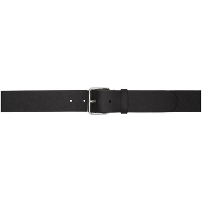 Shop Balenciaga Black Logo Belt