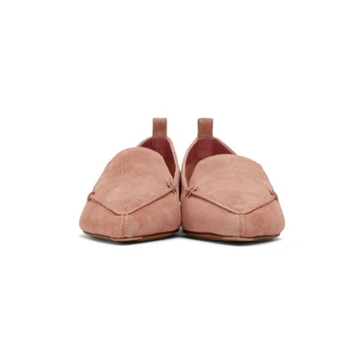 Shop Nicholas Kirkwood Pink Suede Beya Loafers In P33 Dusty P
