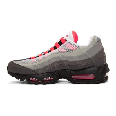 Shop Nike Grey And Pink Air Max 95 Og Sneakers In 100 White