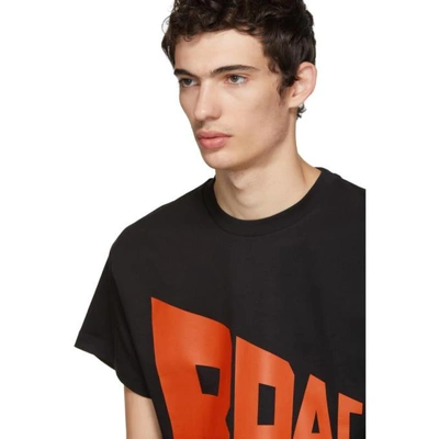 Shop Gosha Rubchinskiy Black Graphic T-shirt In Black 1