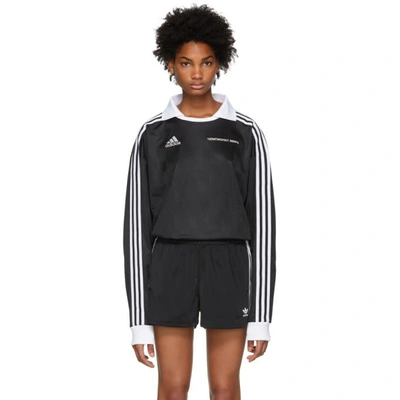 Shop Gosha Rubchinskiy Black Adidas Originals Edition Football Jersey Polo