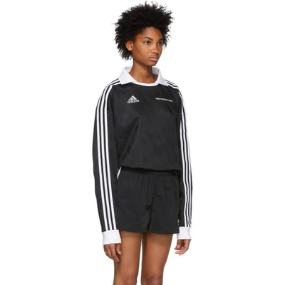 Shop Gosha Rubchinskiy Black Adidas Originals Edition Football Jersey Polo